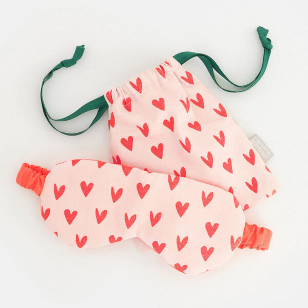 Eye Mask | Pink Hearts