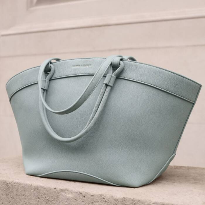 Asha Tote Bag | Duck Egg Blue - Image 2