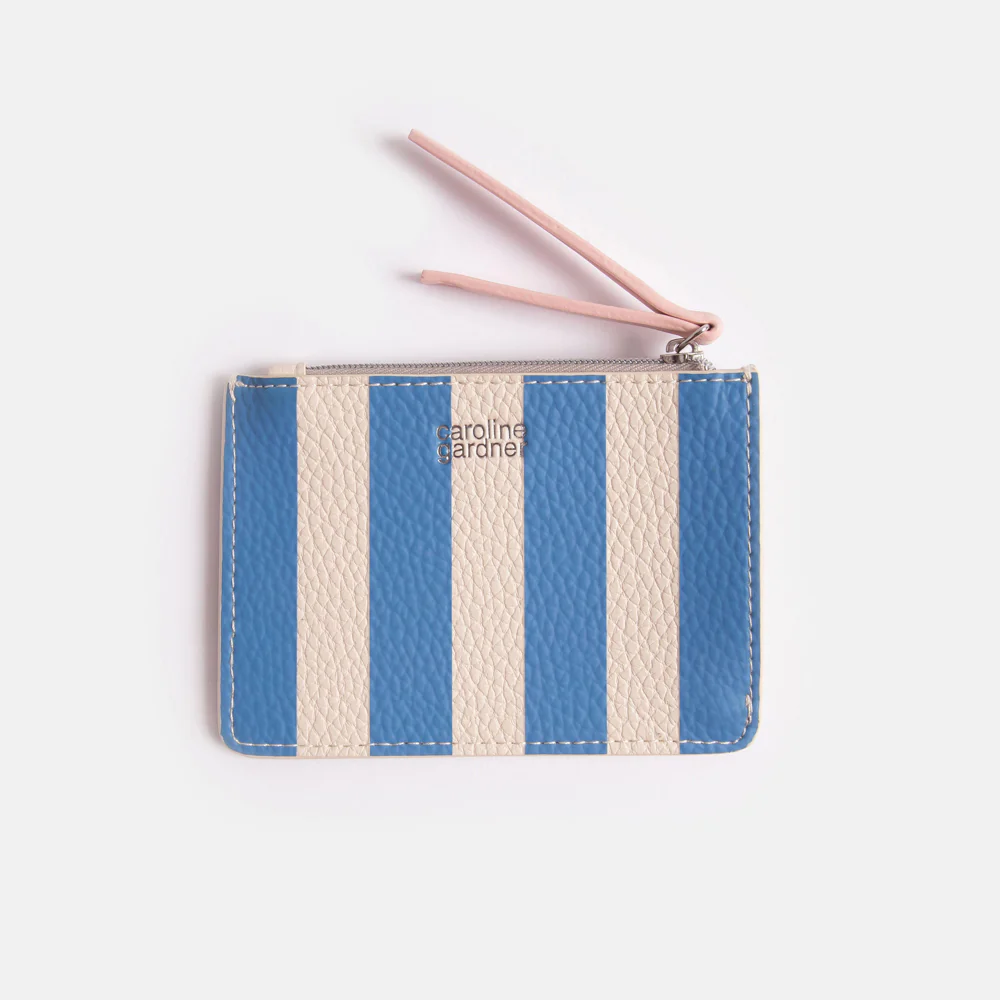 Blue Stripe Short Patch Purse - Image 2