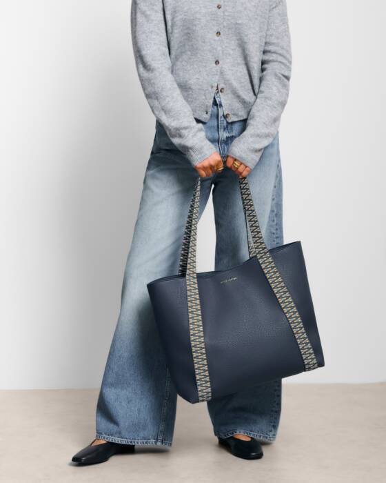 Hallie Tote Bag | Navy - Image 2