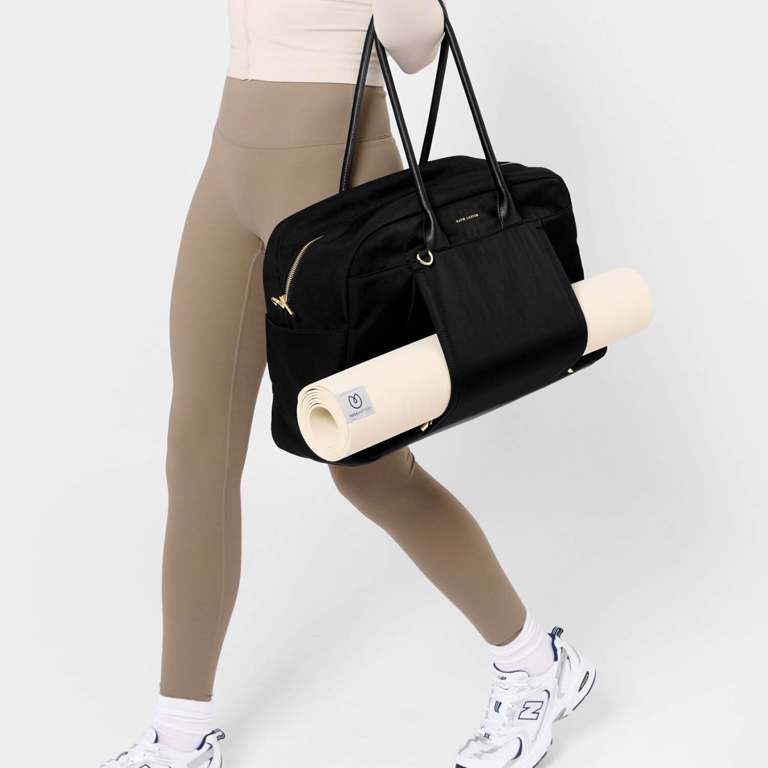 Nylon Luxe Everyday Holdall | Black - Image 5