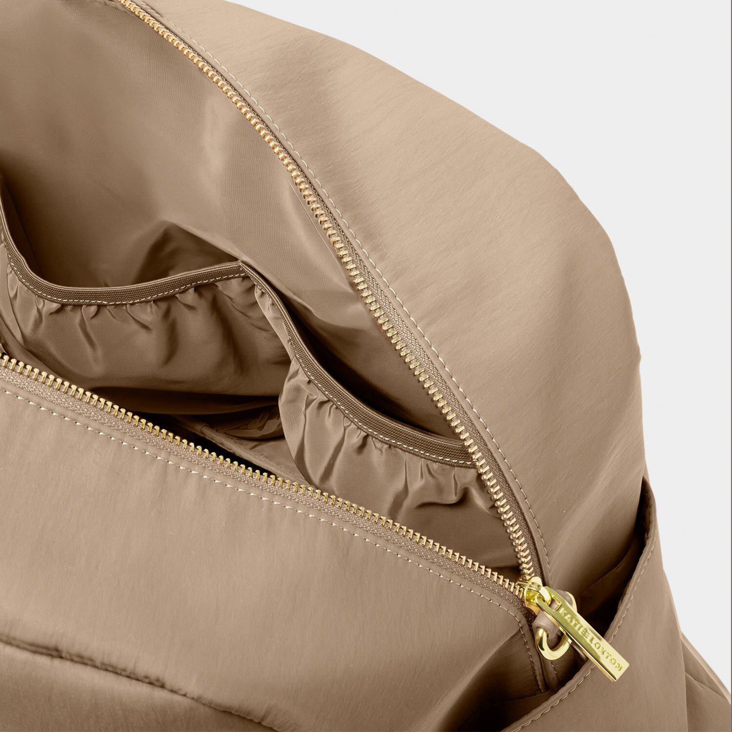 Nylon Luxe Everyday Holdall | Taupe - Image 2