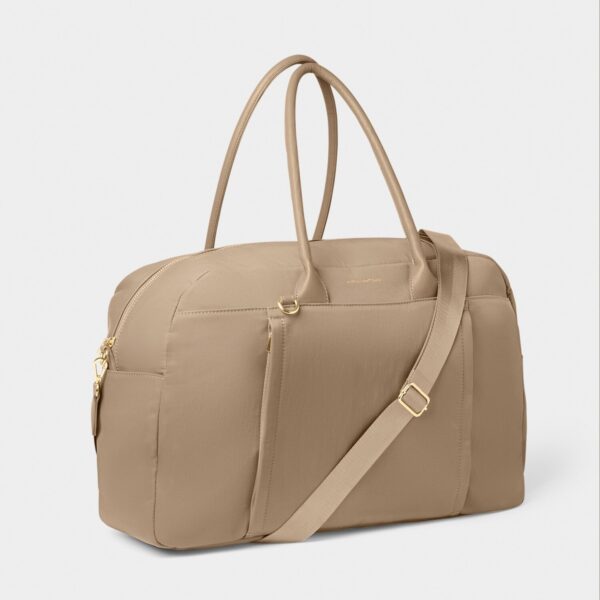 Nylon Luxe Everyday Holdall | Taupe