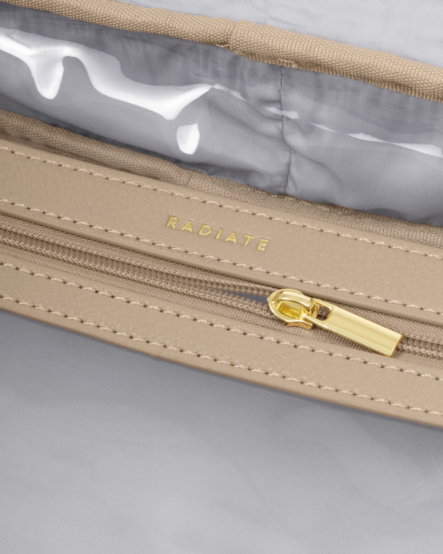 Hanging Make up & Wash Bag | Light Taupe - Image 4