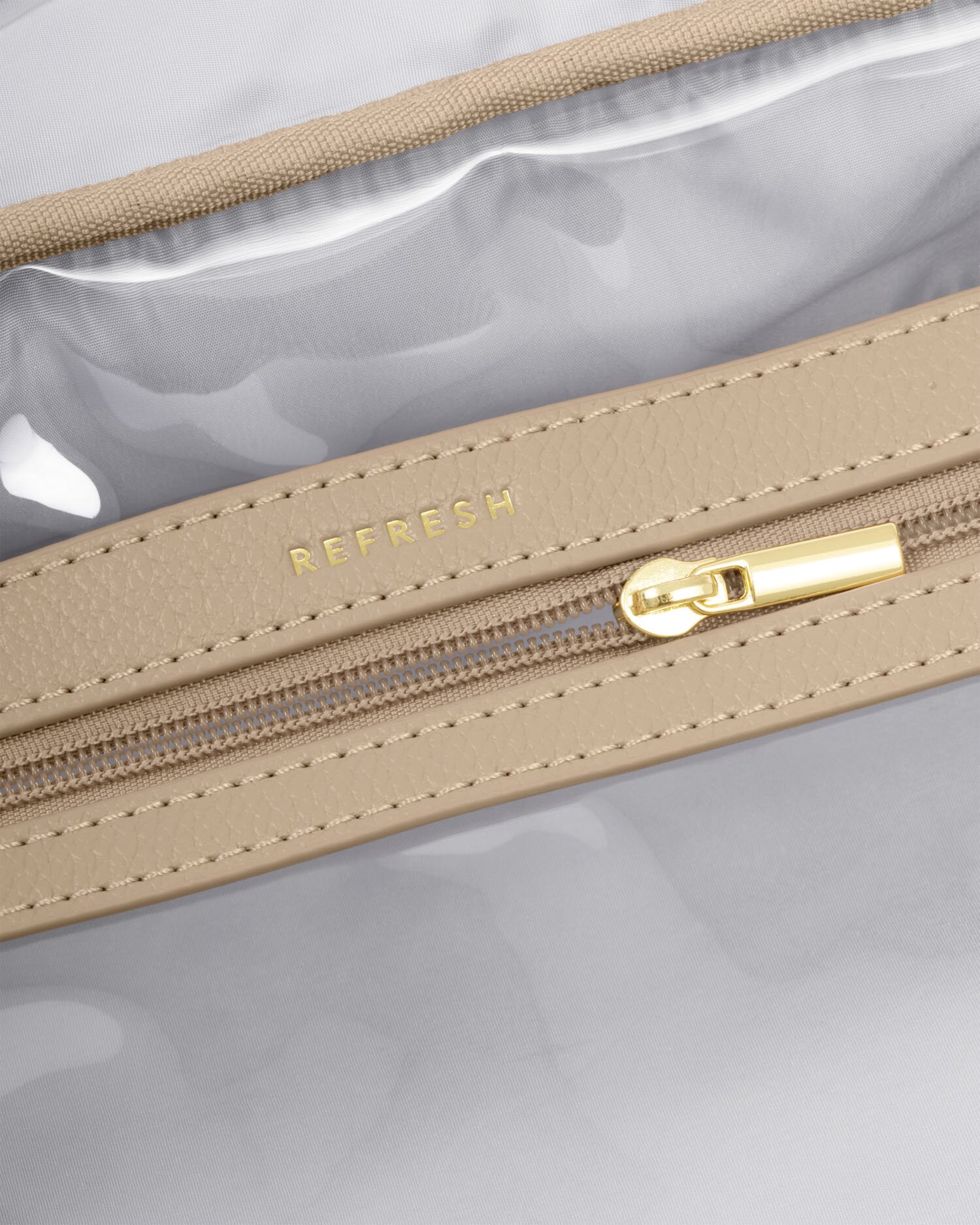 Hanging Make up & Wash Bag | Light Taupe - Image 5