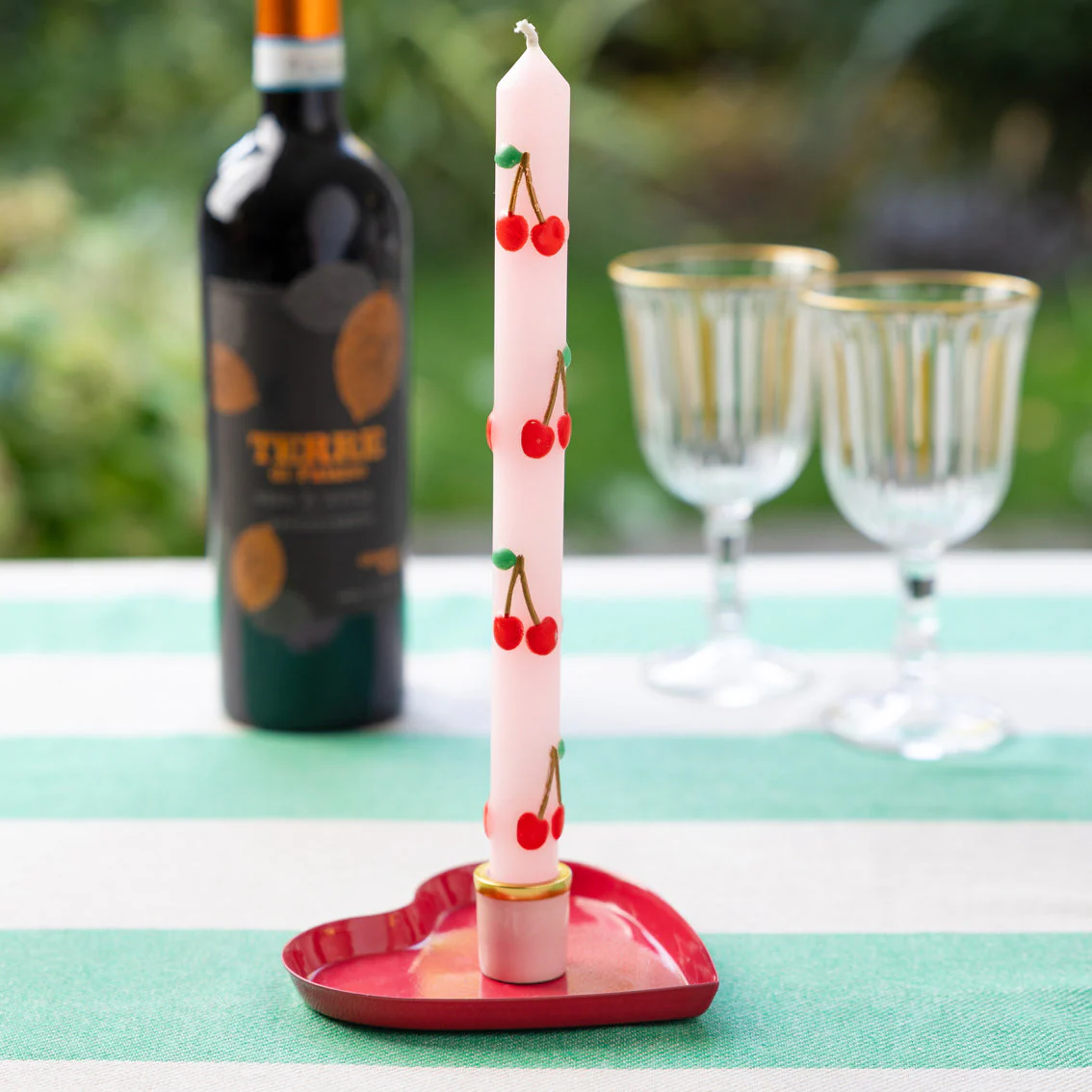 Cherry Dinner Candles | Set 2 - Image 2