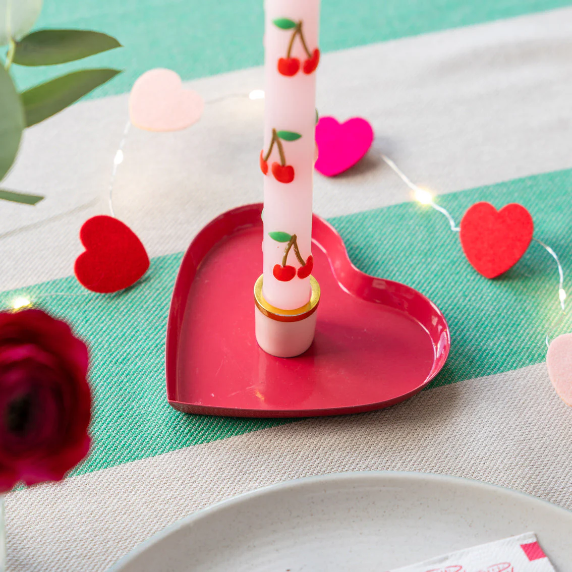 Cherry Dinner Candles | Set 2 - Image 3