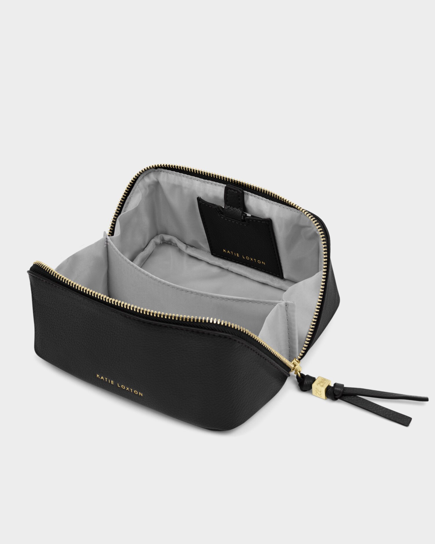 Fold Out Mirror Make up Bag | Black - Image 2