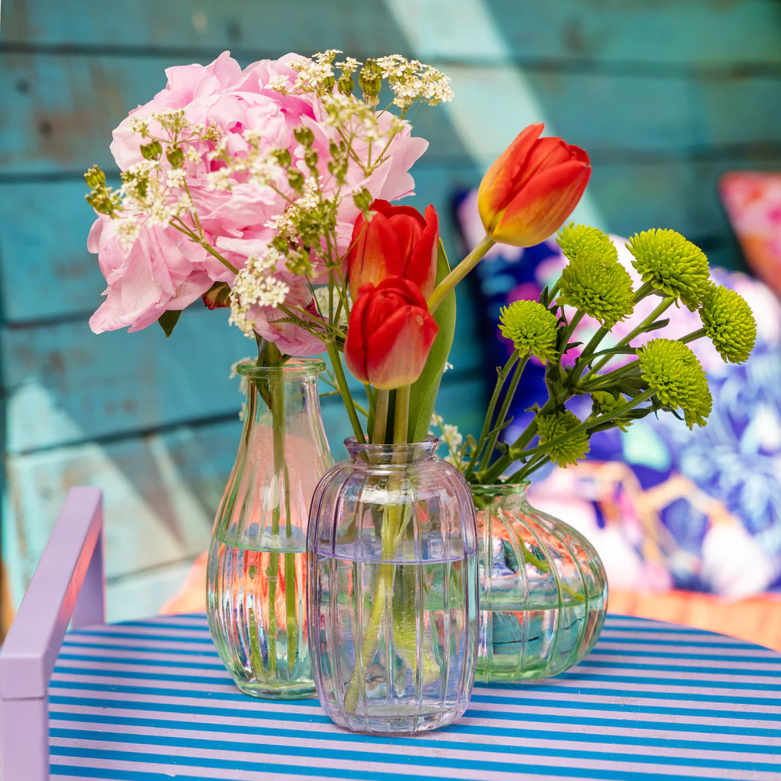 Green Glass Bud Vase | 14cm - Image 2