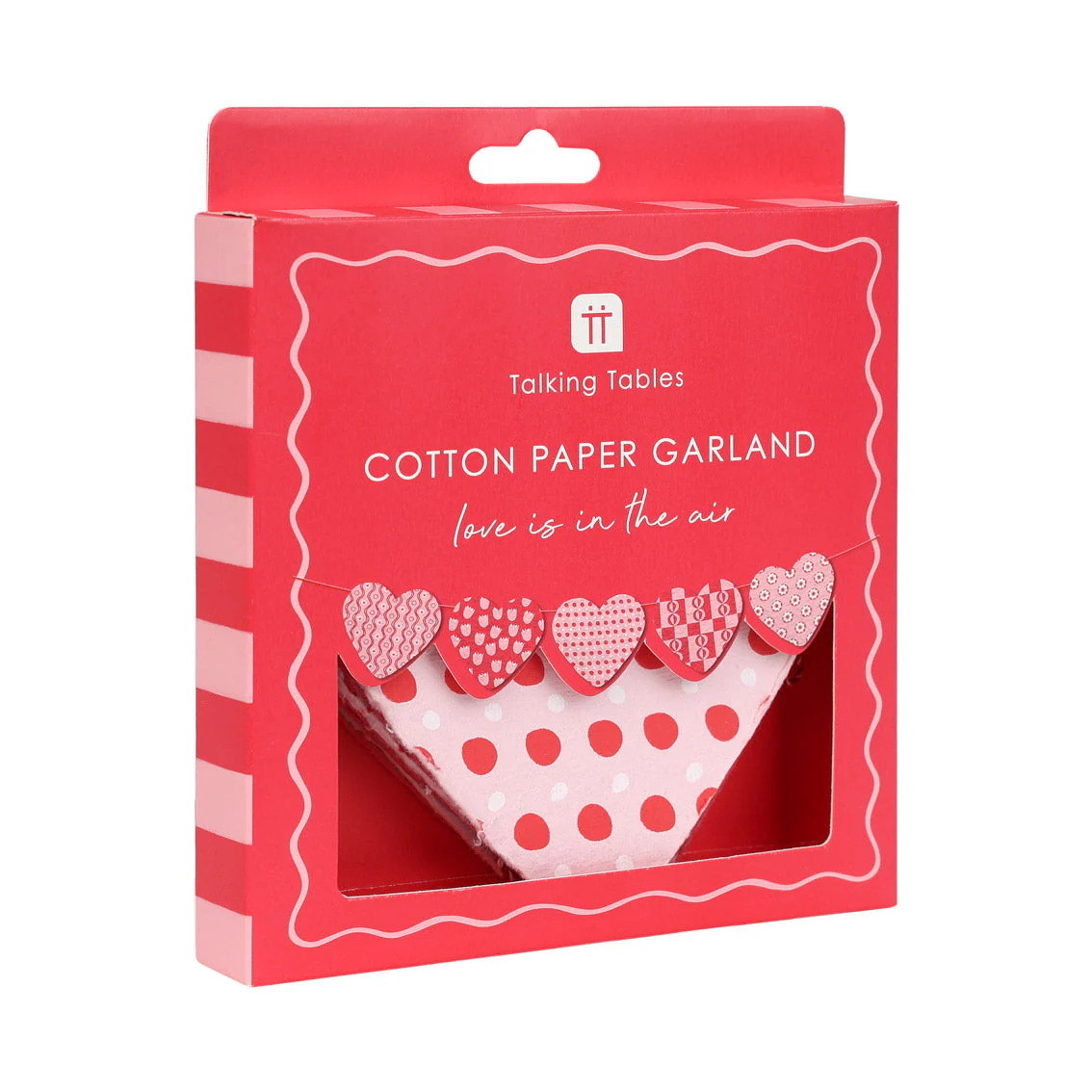 Recycled Cotton Paper Heart Garland | 2m - Image 2