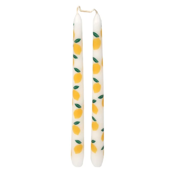Lemon Taper Candles | 2 Pack