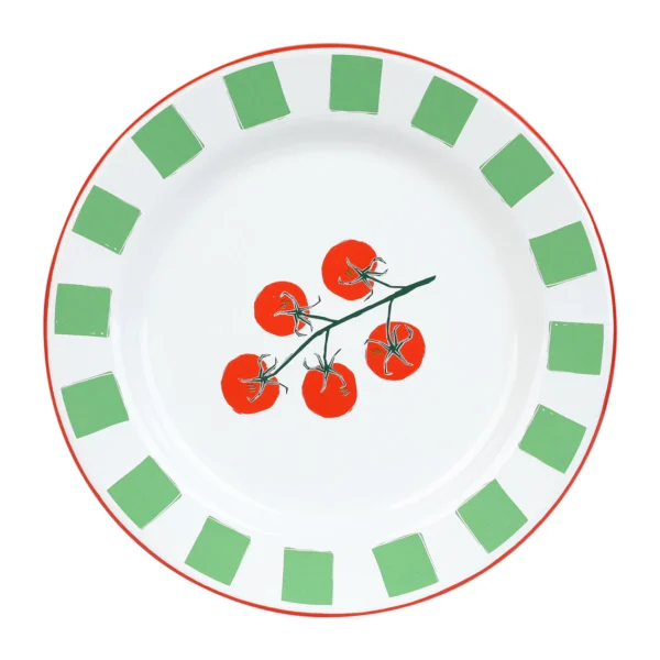 Tomato Enamel Plate | 20cm