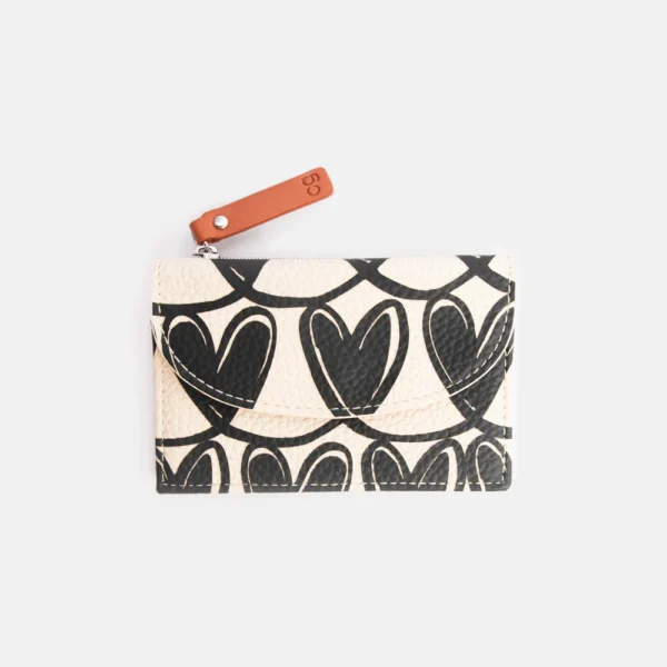 Card Holder Coin Purse | Mono Hearts