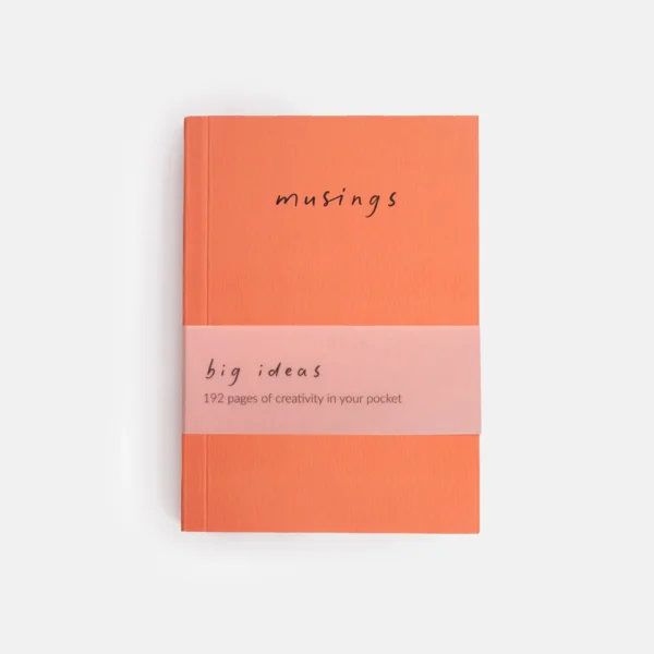 Softback Notebook | Orange 'Musings'
