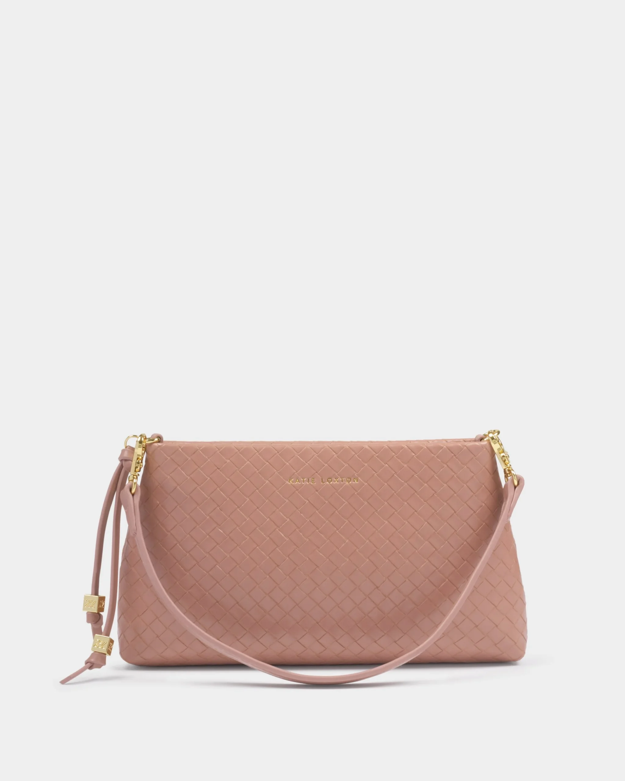 Nova Woven Small Shoulder Bag | Pink Clay - Image 3