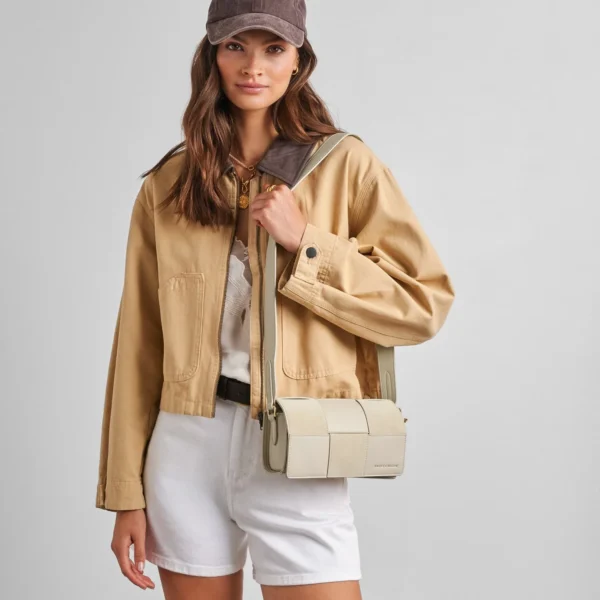 Taya Suedette Crossbody Bag | Off White