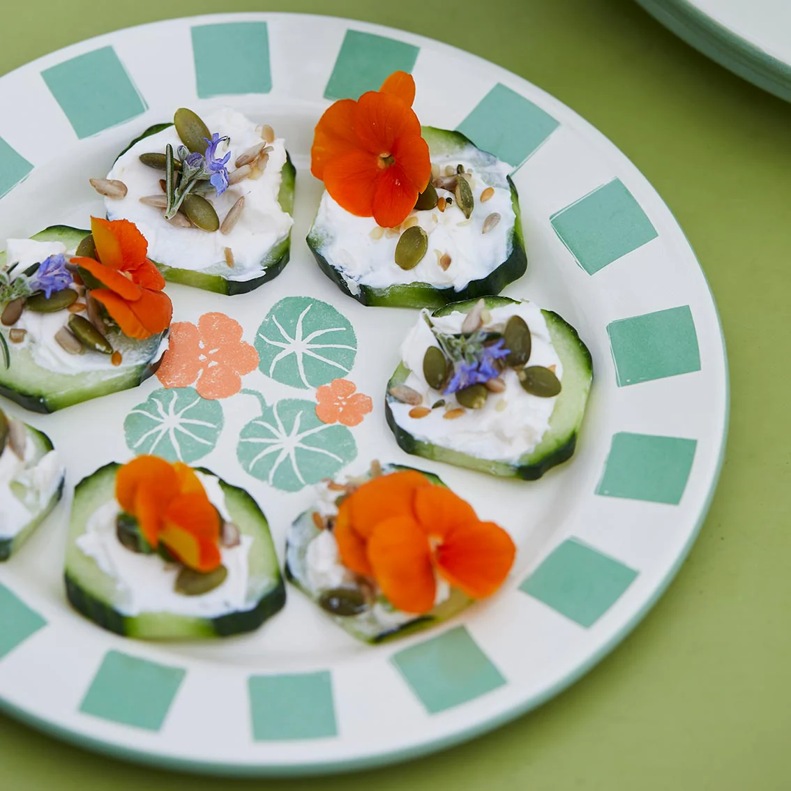 Nasturtium Enamel Plate | 20cm - Image 3