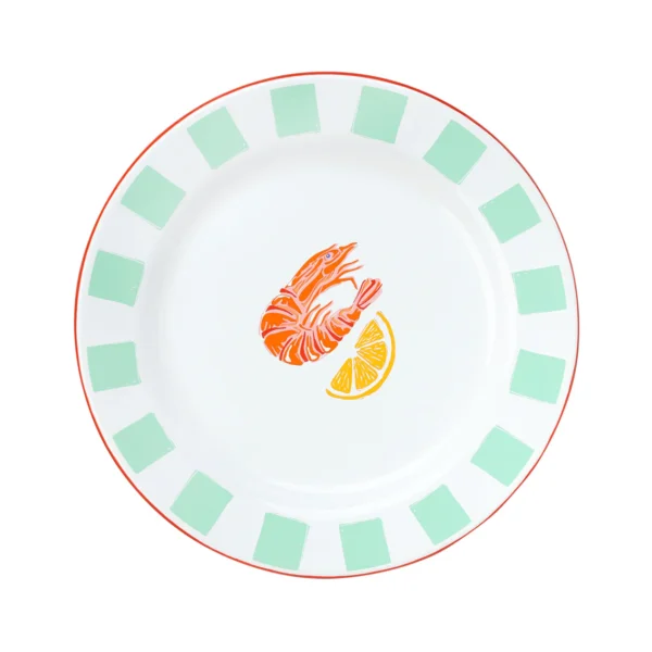 Shrimp Enamel Plate | 20cm