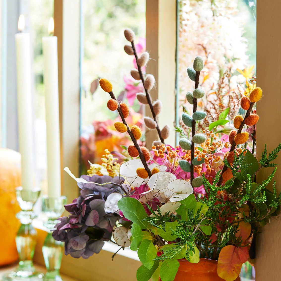 Autumn Felt Branches | 4 Stems - Image 2