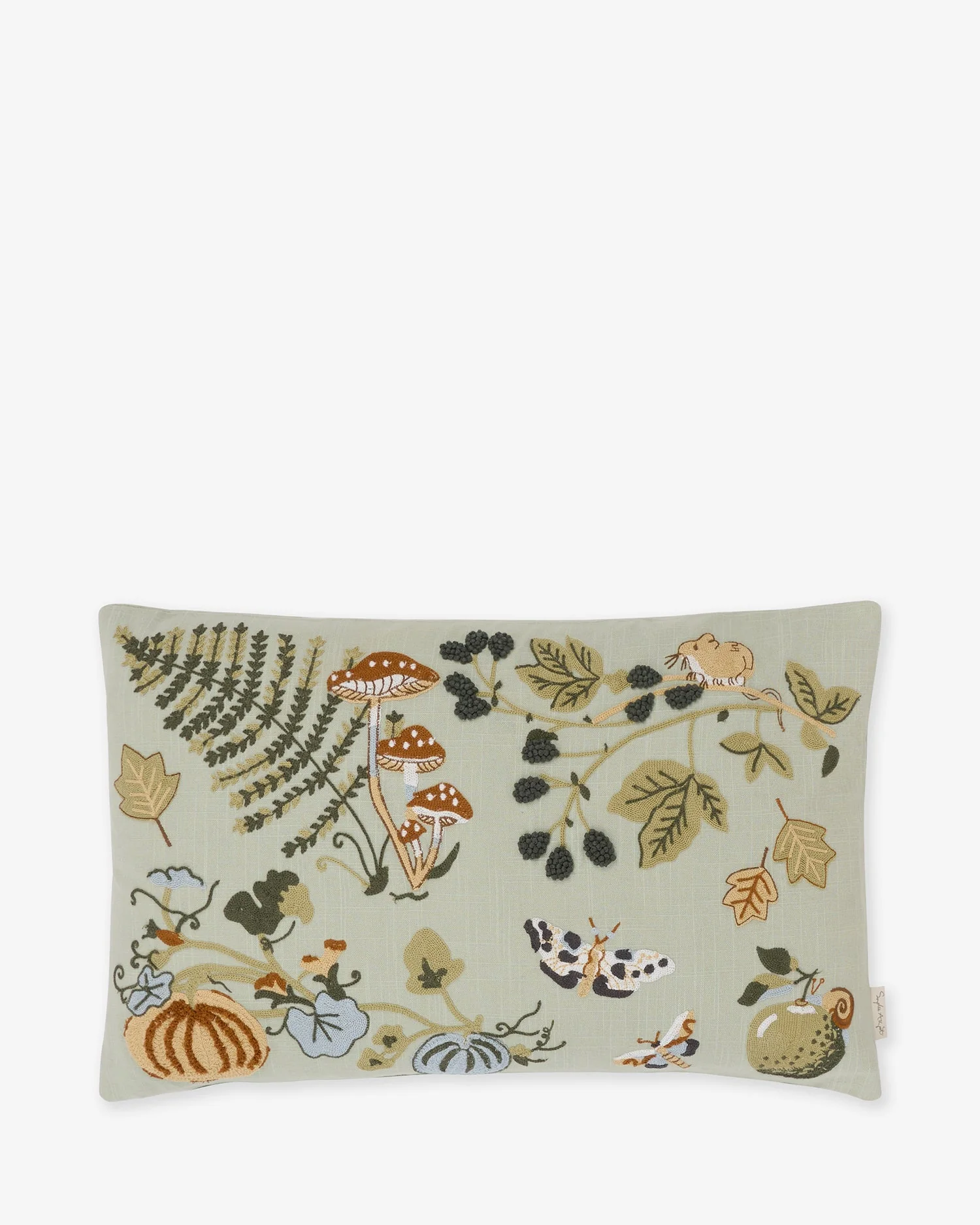 Embroidered Cushion | Autumn Forage - Image 3