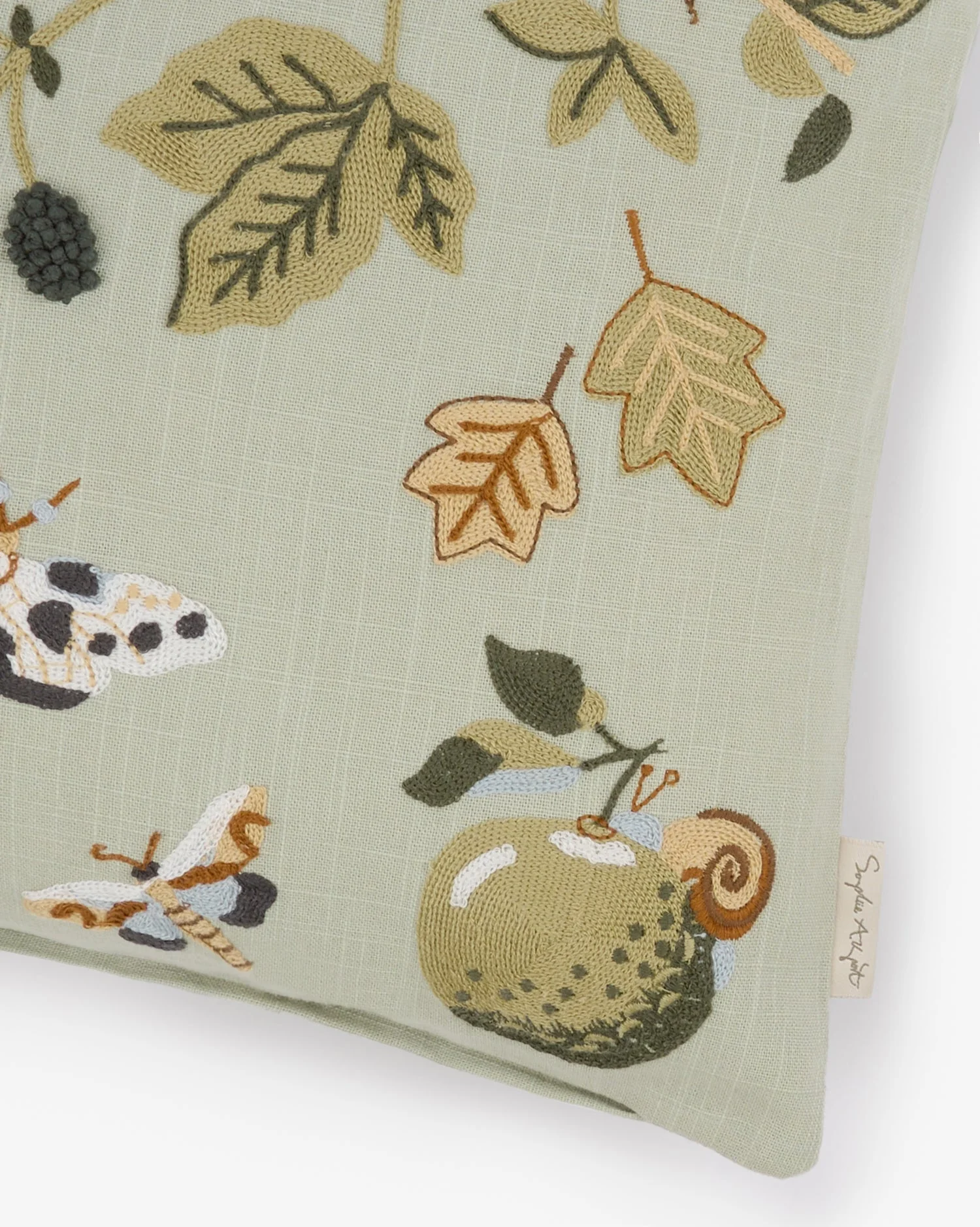 Embroidered Cushion | Autumn Forage - Image 4