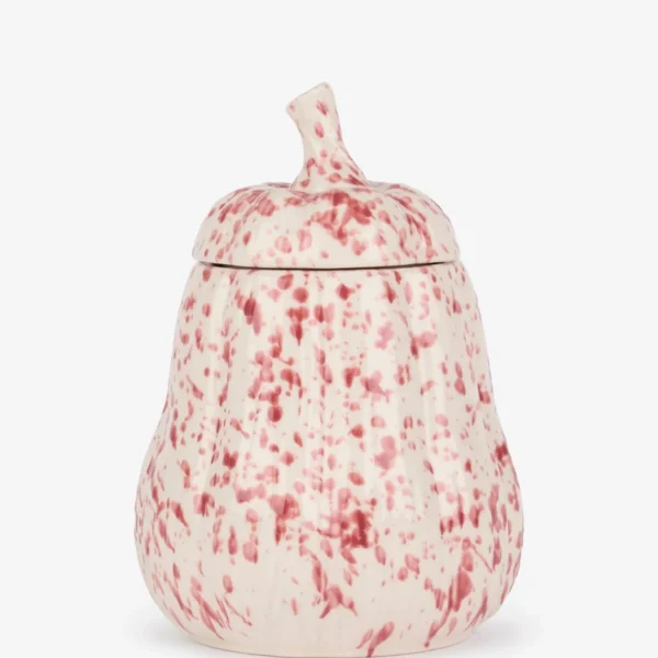 Stoneware Splatter Squash Jar