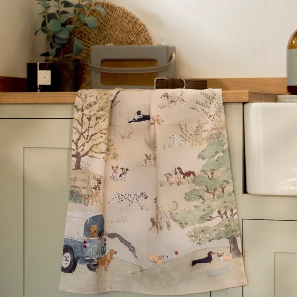 Tea Towel | Tails & Trails Scene